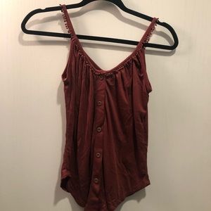 NWT living doll button tank top
